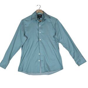 Bonobos Slim Fit Dress Shirt Short S Wrinkle-Free Sage Minimalist Businesscore